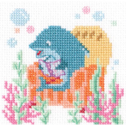 Cross-stitch kit "Dolphin in the chair" H287