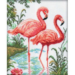 Siuvinėjimo kryželiu rinkinys "Flamingo" M106