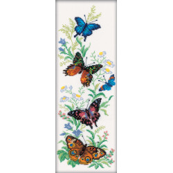 Набор для вышивания крестом "Летящие бабочки" М147