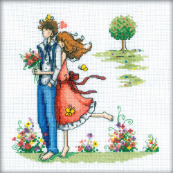 Cross-Stitch Kit "Couple in nature" M164