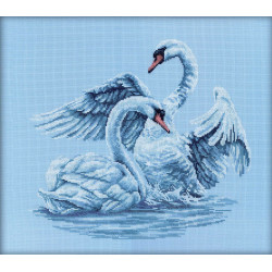 Cross-stitch kit ''Swan fidelity'' M210