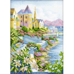 Cross-stitch kit "Town by the Sea" M248