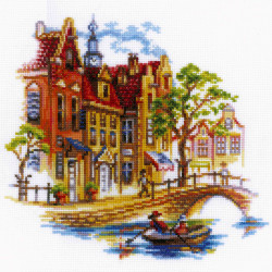 Cross-stitch kit "Touring Amsterdam" M293