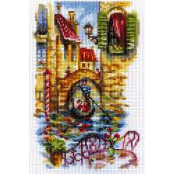 Kreuzstichset „Malerische Kanäle von Venedig“ M294