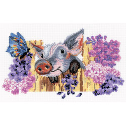 Cross-stitch kit "Naughty Pig" M320