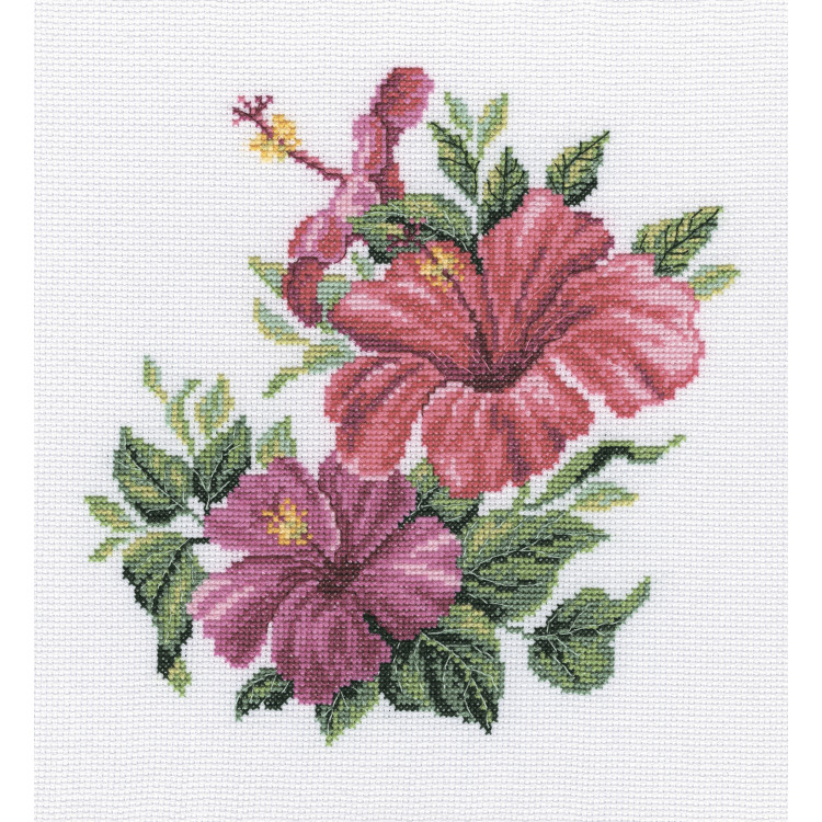 Cross-stitch kit "Hibiscus" M375
