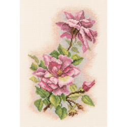 Cross-stitch kit "Silk roses" M524