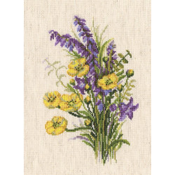 Cross-stitch kit "BOUQUET WITH BUTTERCUP" M527