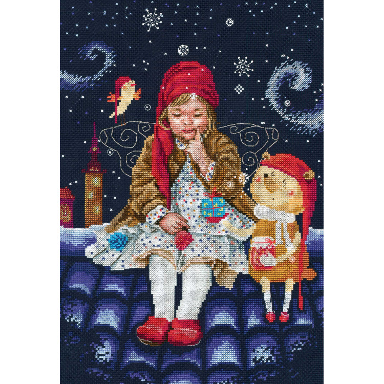 Cross-stitch kit "Fairy tales on the roofs" M656