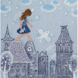 Cross-stitch kit "Fairy tales live on the roofs" M662