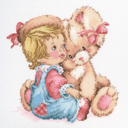 Cross-stitch kit "Tender bunny" M663