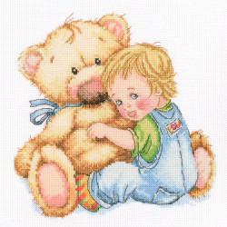 Kreuzstichset „Geliebter Teddy“ M664