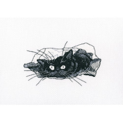 Kreuzstichset „Unter schwarzen Katzen“ M667