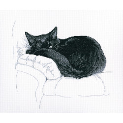 Kreuzstichset „Unter schwarzen Katzen“ M668