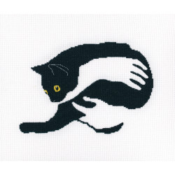 Kreuzstichset „Unter schwarzen Katzen“ M669