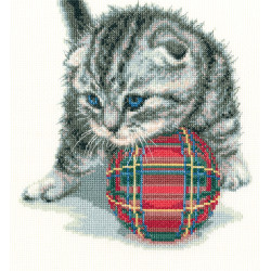 Cross-stitch kit "Playful kitten" M708