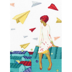 Cross-stitch kit "Rhymes flying in the sky" M713
