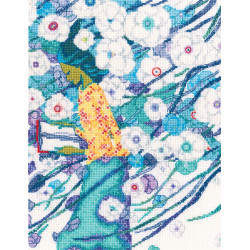 Siuvinėjimo kryželiu rinkinys „Rimai per gėlių baltumą“ M715