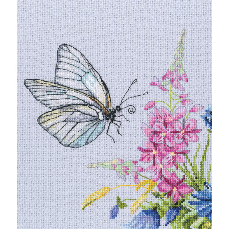 Cross-stitch kit "Cabbage butterfly" M759
