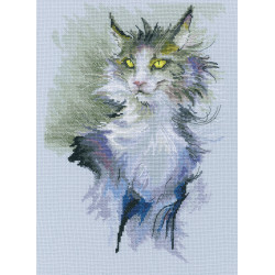 Cross-stitch kit "Don't rub the cat" M803
