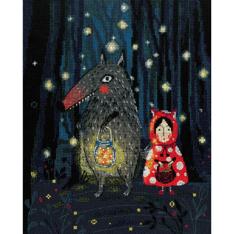 Cross-stitch kit „This is the story of Little Red Riding Hood” M830