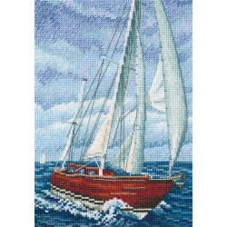 Cross-stitch kit "With the flavour of salt, wind and sun" M849