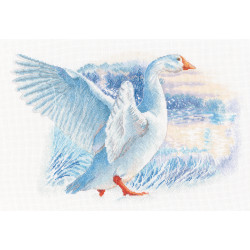Cross-stitch kit „Snow goose” M855