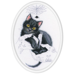 Cross-stitch kit "Cat magic" M905