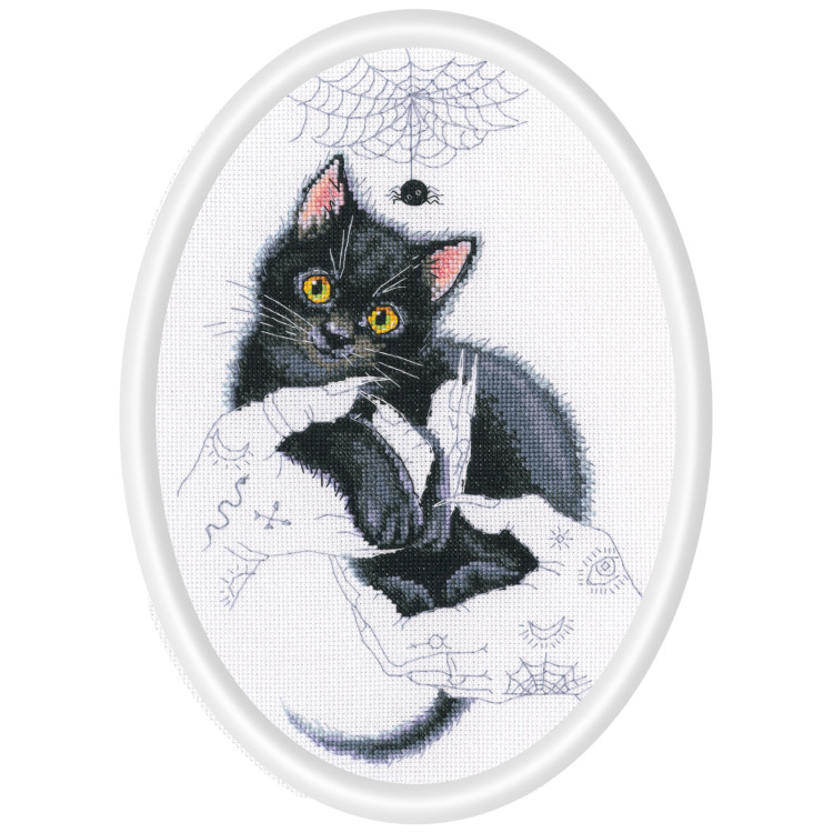Набор для вышивания крестом "Кошачье волшебство" М905.