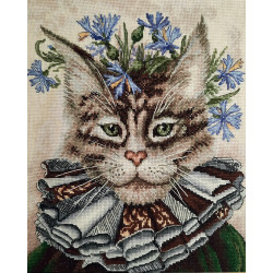 Cross-stitch kit "A cat named „Cornflower” M909
