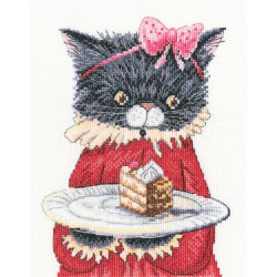 Cross-stitch kit "There were cats. I bring happiness" M914