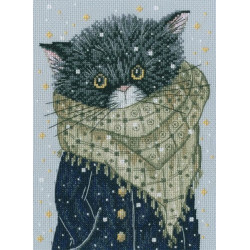 Cross-stitch kit "There were cats. Looking for you, my fish..." M916