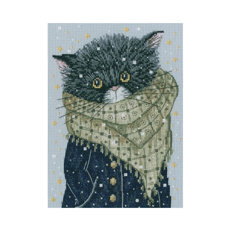 Набор для вышивания крестиком «Там были коты. В поисках тебя, моя рыбка...» M916