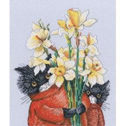 Cross-stitch kit "There were cats. Cats and flowers are needed for be M917