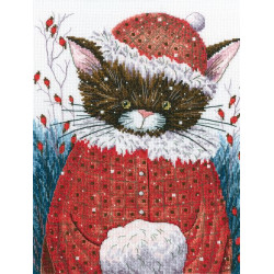 Набор для вышивания крестом "Жили-были коты. Меня вдохновляет пение птиц!" М918