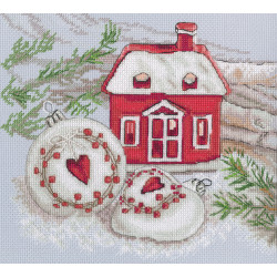 Cross-stitch kit "Gingerbread house" M919