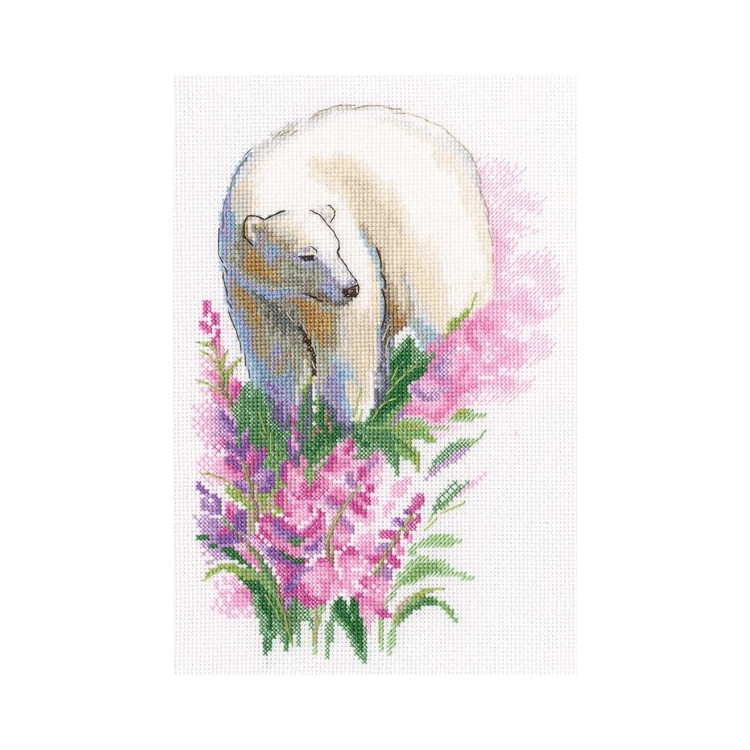 Siuvinėjimo kryželiu rinkinys "Baltasis lokys" M971