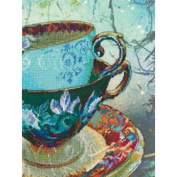 Cross-stitch kit with printed background "Antique porcelain" M70021