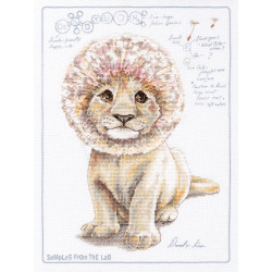 Cross-stitch kit with printed background "DaNDY LiON" M70040