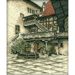 Cross-stitch kit  "Castle Courtyard" R139