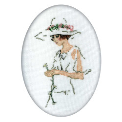 Cross-stitch kit "Lady in White" R291
