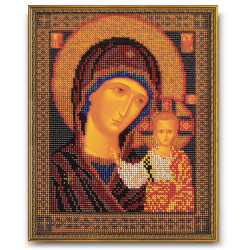 Icon beaded embroidery kit "Our Lady of Kazan" RB-148