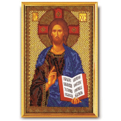 Набор для вышивания иконы бисером "Христос Пантократор" РБ-150