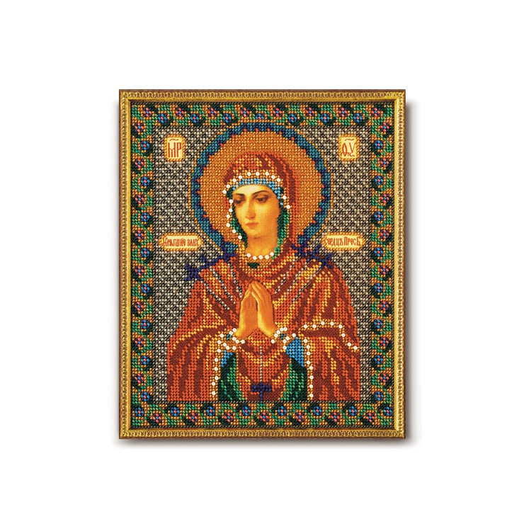 Набор для вышивания иконы Бисером Богоматерь «Умягчение злых сердец» РБ-154