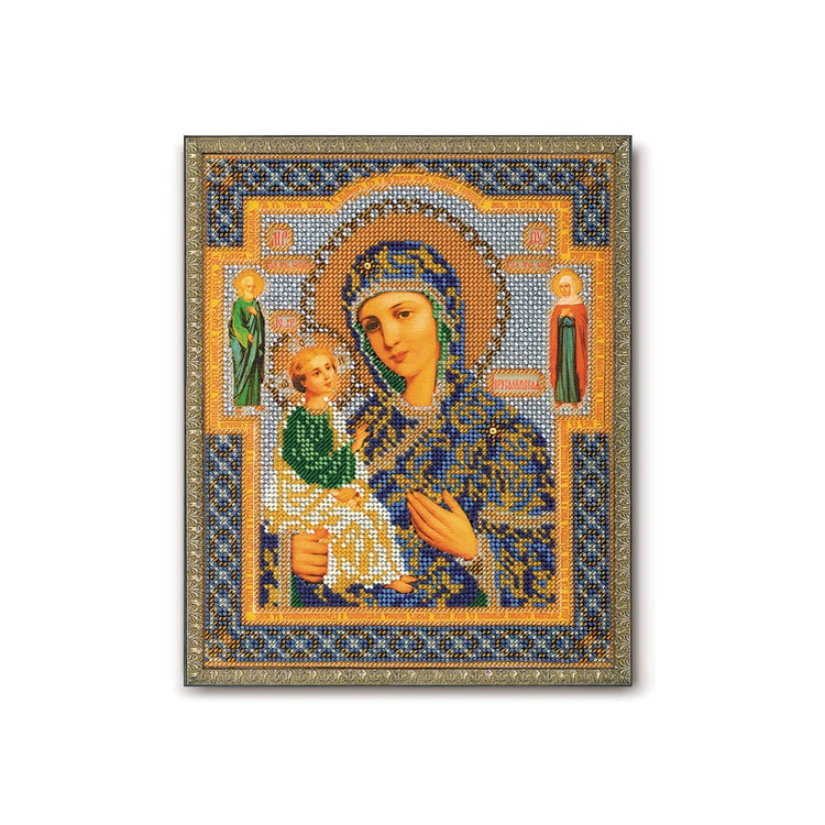 Набор для вышивания иконы бисером "Богоматерь Иерусалимская" РБ-164
