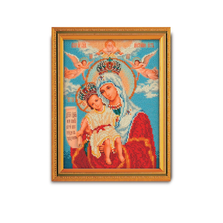 Набор для вышивания иконы бисером "Богоматерь Милосердная" РБ-168