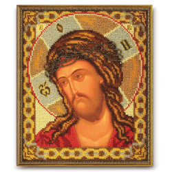 Набор для вышивания иконы бисером "Христос в терновом венце" РБ-177