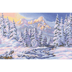 Cross-stitch kit "Under a charm of the winter" M602