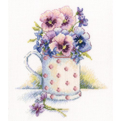 Cross-stitch kit "First violets" M632