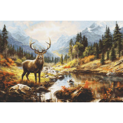 Counted Cross Stitch Kit "The Greatness of Nature" 67x44cm SB621